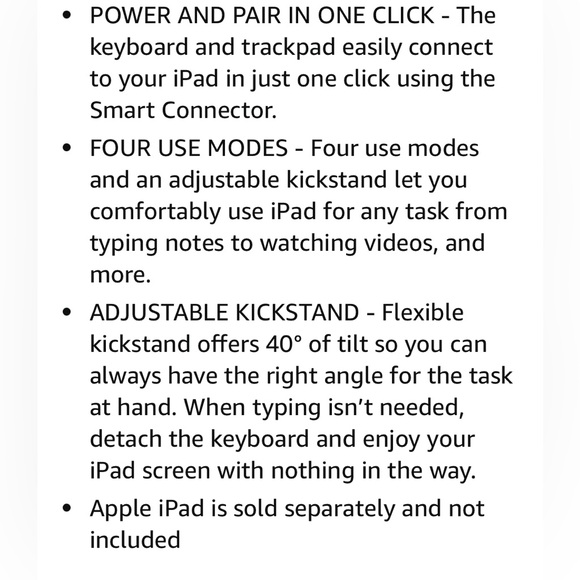 Logitech Combo Touch Detachable Keyboard case - Picture 6 of 9